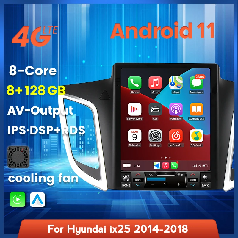 Автомобильная Мультимедийная система экран 9 7 дюйма Android 11 8 + 128 ГБ GPS навигация