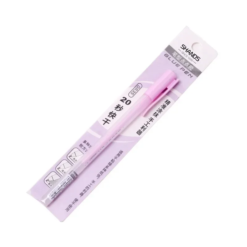 Candy Color Glue Pen Handbook Dispensing Pen Quick-Drying Dot Gule Stick DIY High Viscosity Glue School Office Supplies 5