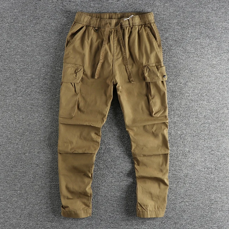 Multi-Color Large Workwear with Pocket Casual Pants Men's Fashion Loose, Comfortable and All-Matching Outdoor Pants