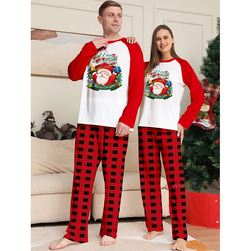 thumbnail image 4 of Pijamas navideños 2025, conjunto familiar a juego, novedades para niños y adultos, conjunto de ropa de pijamas navideños, mamelucos para bebés, ropa de dormir informal, look familiar, 4 of 5