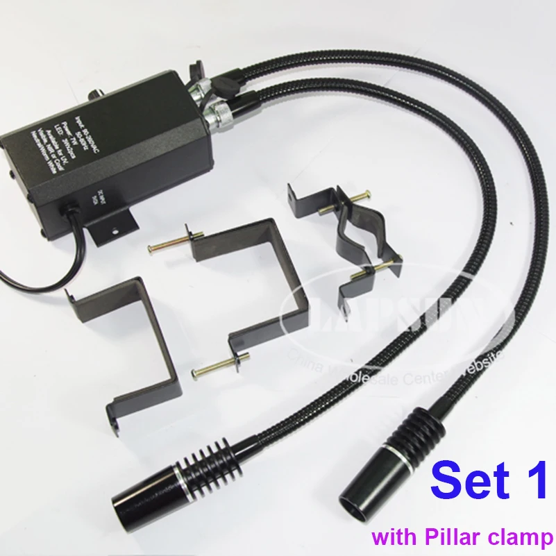 Amscope Zwanenhals LED Verlichting – 6 Watt, 2 Armige Koudlichtbron, Dimbaar | Voor Microscopen & Detailwerk