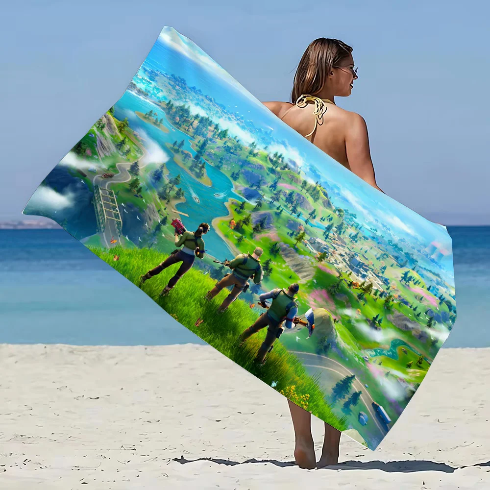 G-Games-F-Fortnites-S Serviette Sport Bathroom Towels Adults Quick-drying Towel Gym Sports Towel Woman Bathrobe Shower Hair Use 5