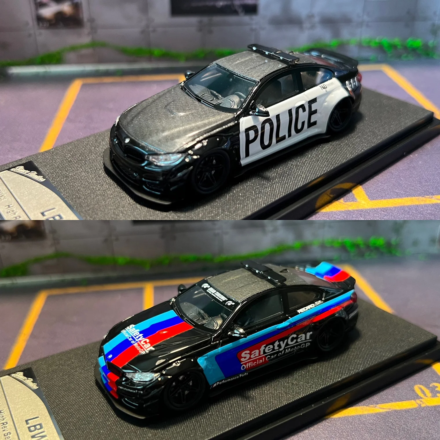 

SH 1/64 M4 Police Car Resin Diecast Car Model