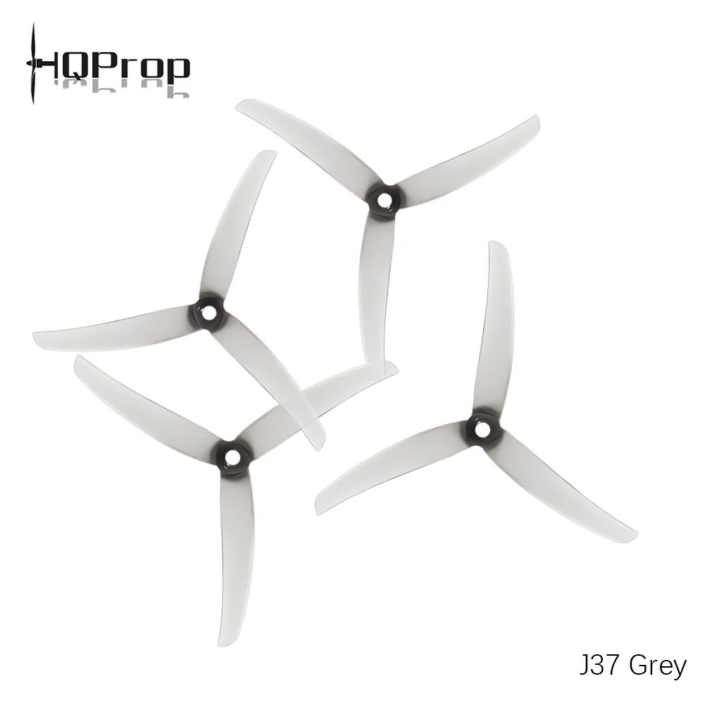 

4PCS/20PCS HQ Juicy Prop J37 4.9X3.7X3 Grey CW CCW 4.9 inch 3blade Poly Carbonate Propeller For FPV RC Racing Drone Spare Parts