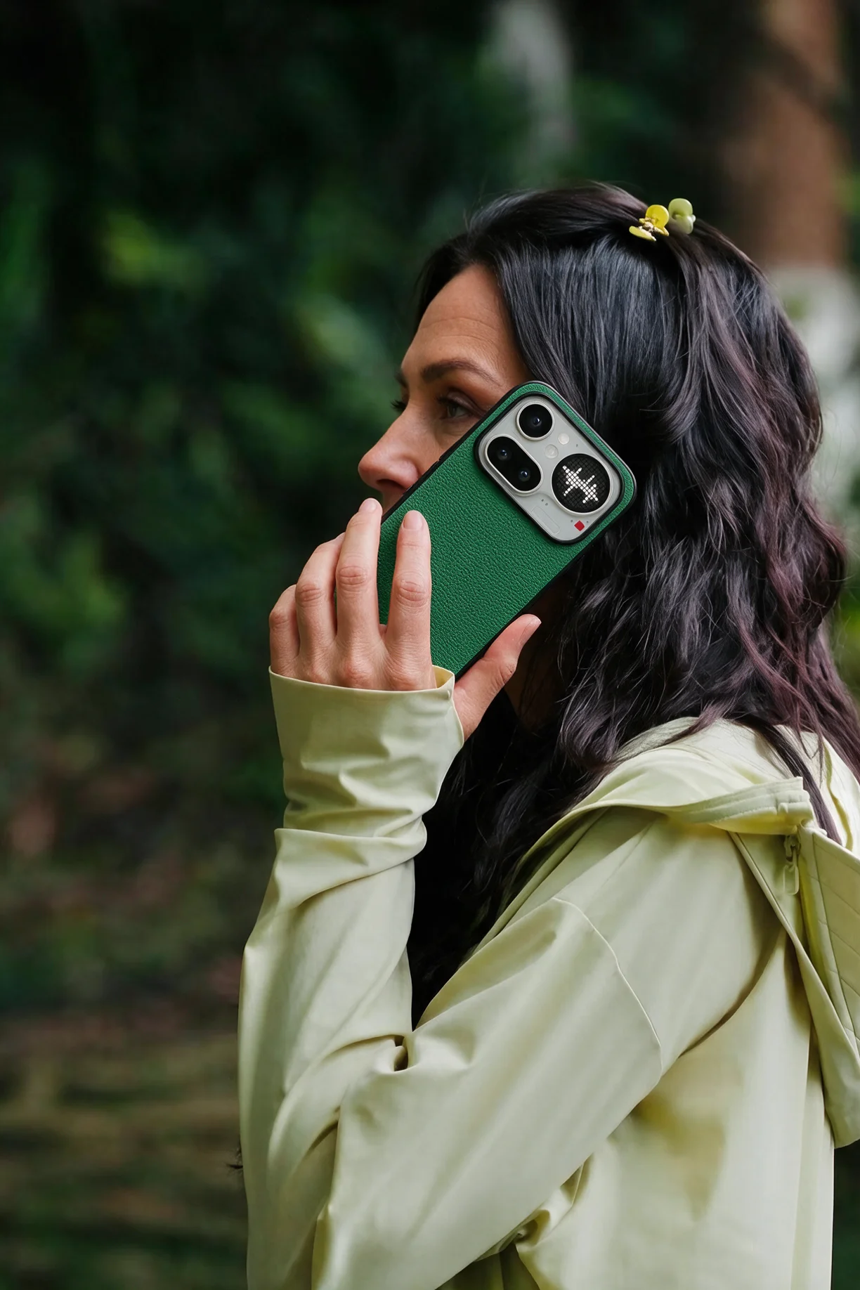 Luxury Sheepskin Leather Phone Case - Solid Color