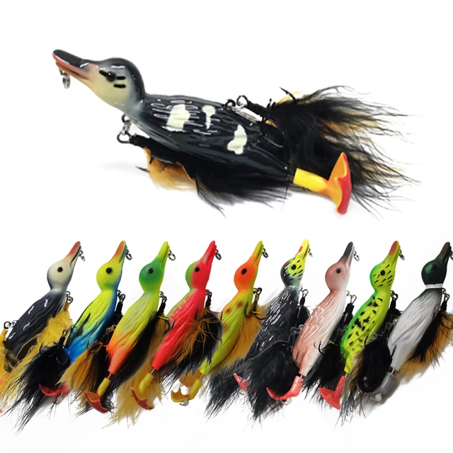 Lutac-Flutuante Duck Fishing Lure, Isca Artificial, Sapo Baixo, Wobbler,  Hélice Dupla, Flipper, 123mm, 25.7g - AliExpress