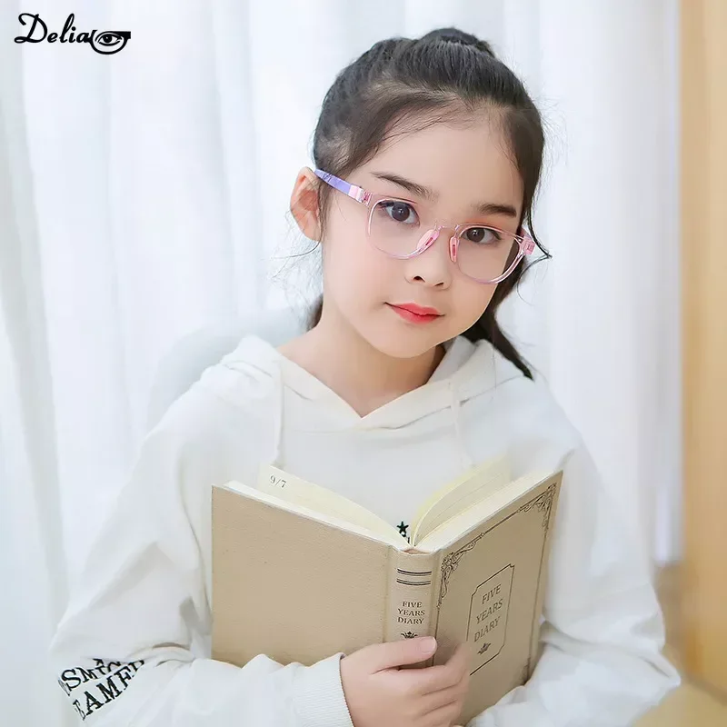 Kids Blue Light Blocking Glasses Without Graduation Clear Computer Spectacles Zero Prescription Medical Frames
