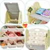 Kids Bookshelf Toy Storage Organizer, Multi-functional Nursery Organizer Kids Furniture Set Toy Storage Cabinet Unit with Shelf 4