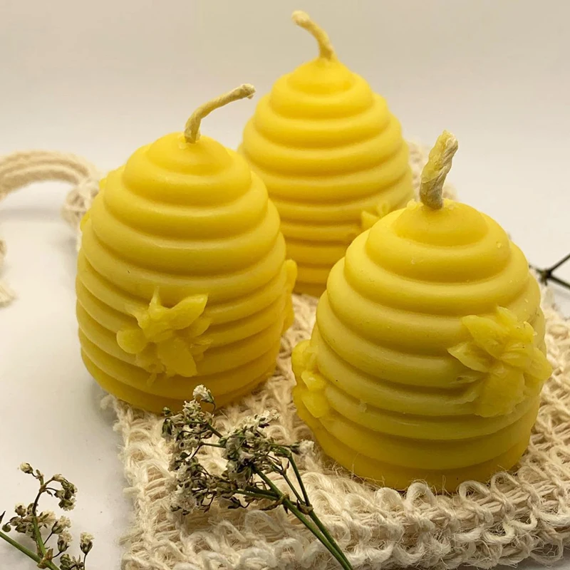 Bee Honeycomb Silicone Mold for DIY Scented Candle Soap Making Wax Mould Plaster Resin Craft Molds Supplies Home Art Decoration