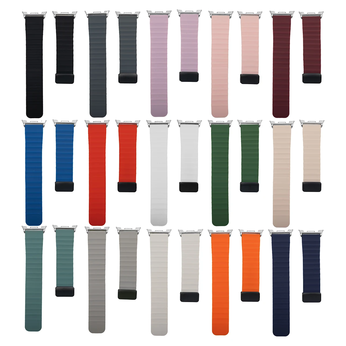 Silicone Magnetic Smartwatch Strap - Universal Fit Bracelet