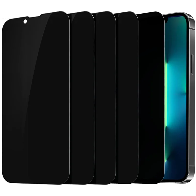 AntiSpy Screen Protector For iPhone 14 13 12 11 PRO MAX Privacy Glass For iPhone 7 8 Plus X XR
