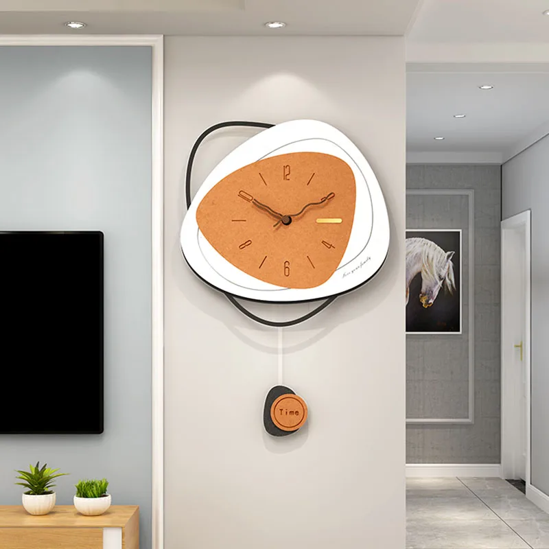 

Personalised Simple Wall Clock Pendulum Silent Movement Big Size Wall Clock Nordic Design Wandklokken Decoration Home WW50WC