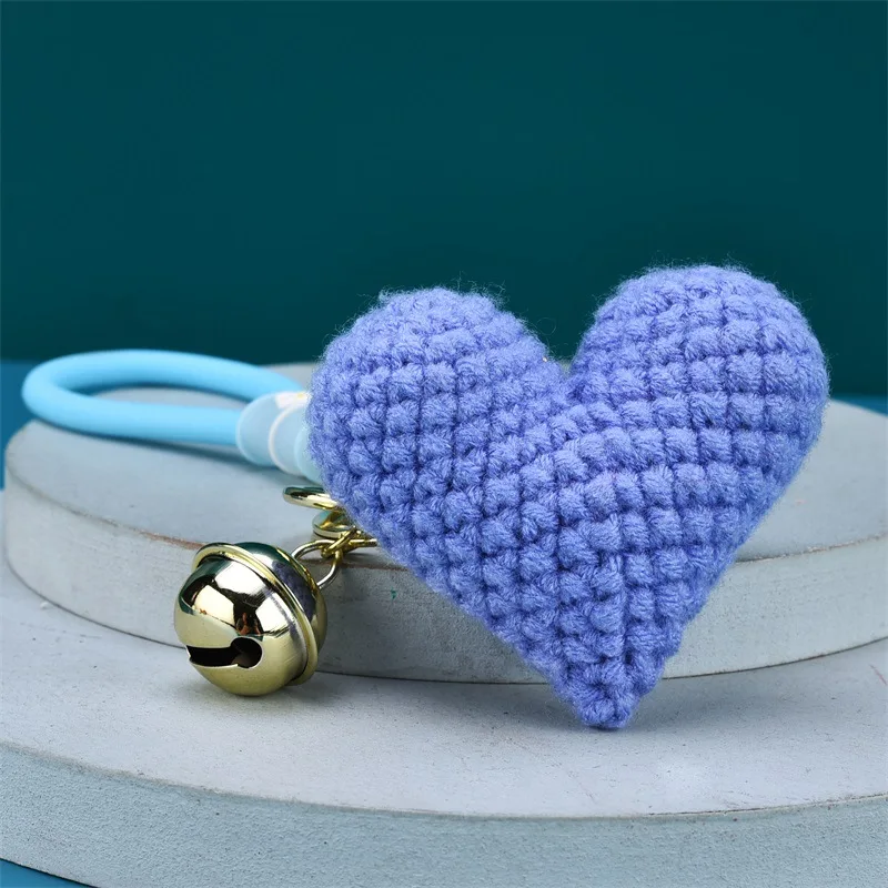 Portachiavi Con Ciondolo A Cuore In Pelliccia Sintetica | Accessorio Donna Alla Moda Per Borse E Chiavi, Regalo Carino E Peluche - 4