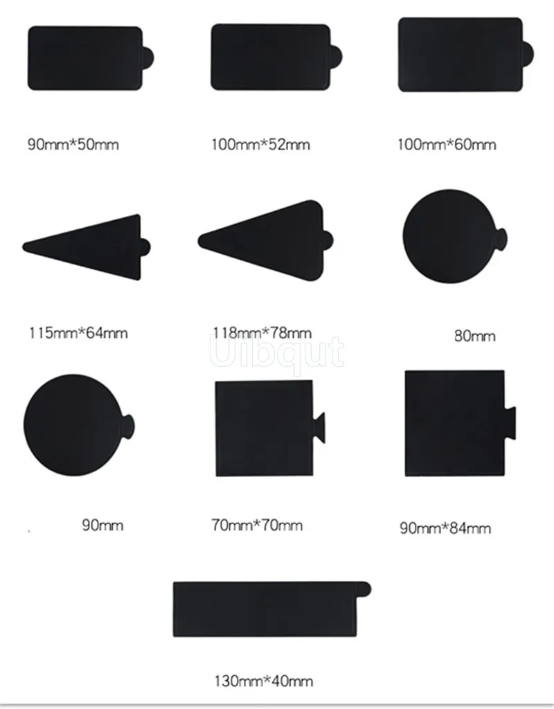 Description Picture 5 of item100pcs/set Golden black silver Mousse Mat Bottom Cake Base Boards Paper Board Shape Dessert Tray Christmas Cake Decoration Tools