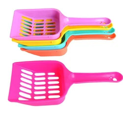Cuillère à caca manche en plastique pour animaux de compagnie, dissolvant de déchets, outil de nettoyage Portable pour chats et chiens, fournitures pour animaux de compagnie, couleur aléatoire 
