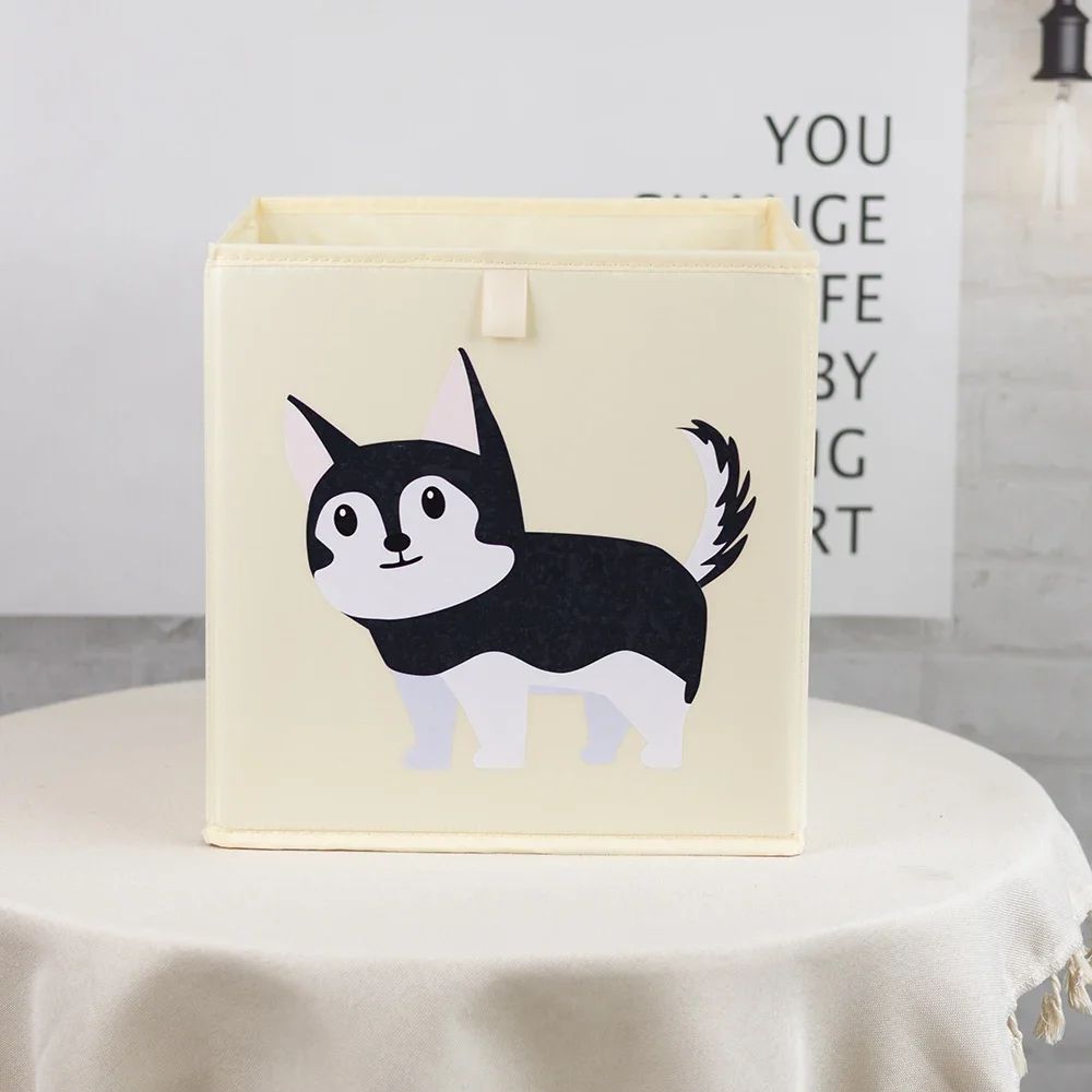 Cartoon Children's Toy Storage Boxes Foldable Oxford Household Storage Basket for Kids Nursery Bedroom Playroom Living Room