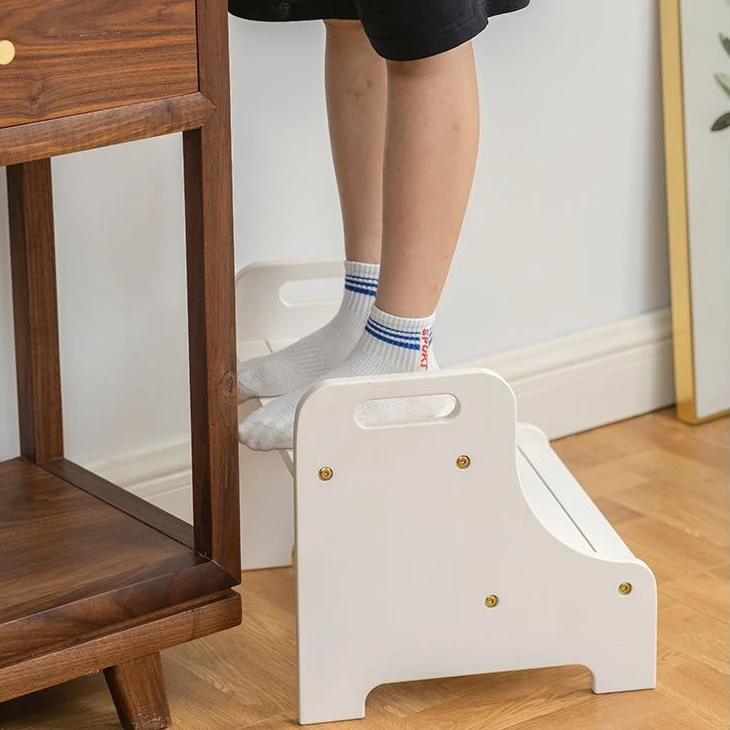 Step Two Step Stool on A Footstool Solid Wood Stair Steps To Wash Feet Step Legs on Stool Ladder Up To The Kitchen The Washer