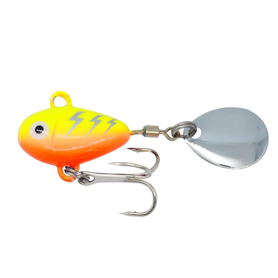 1PCS 21MM/10G Metal VIB Spoon Spinner Fishbait Rotating Vibration Fishing  Lures Winter Fishing Jig Trout Hard Baits Bass Carp