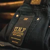 Maden Men Baggy Denim Jeans American Retro Pure Black Mid-waist Jeans Water Washed Straight Pocket Classic Style Tannin Pants 5