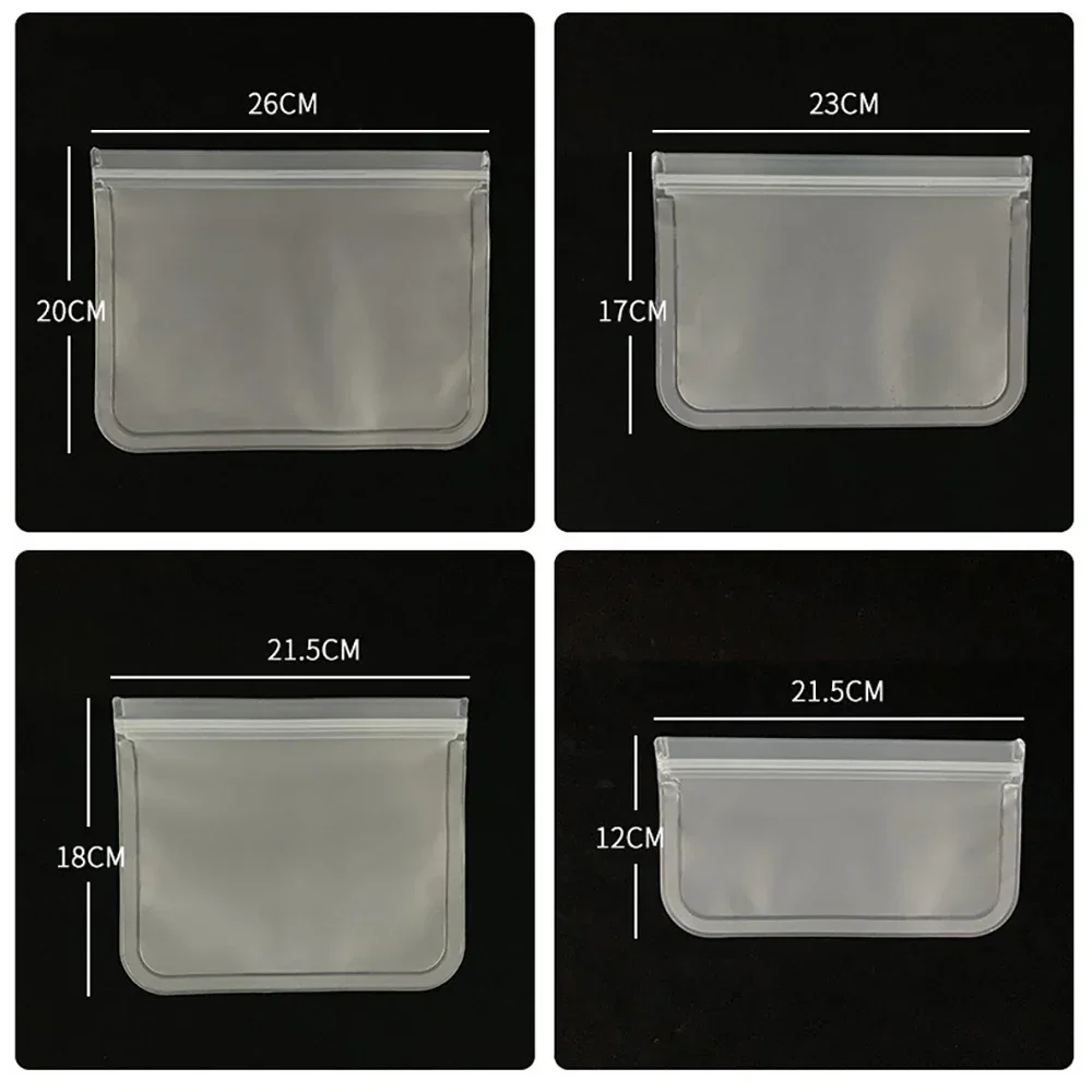 Silicone Food Storage Containers Leakproof Containers Reusable Stand Up Zip Shut Bag Cup Fresh Bag Food Storage Fresh Wrap