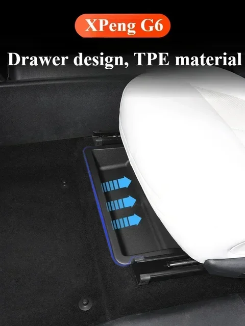 Under-seat Storage Box for G6 XPeng Seat Storage Main and Co-passenger Car Storage Utility Box Accessories 1