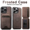 Magnetic 2-in-1 Card Holder Wallet Leather Phone Case Compatible with MagSafe Wireless Charging for iPhone 16ProMax 15Plus 14 13 2