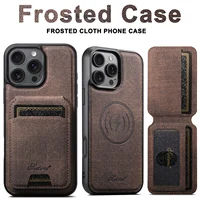 Magnetic 2-in-1 Card Holder Wallet Leather Phone Case Compatible with MagSafe Wireless Charging for iPhone 16ProMax 15Plus 14 13 2
