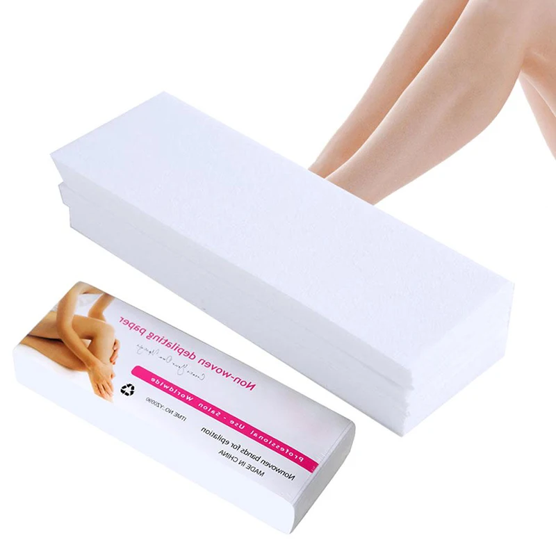 

100 Pcs/Set Depilatory Papers Nonwoven Cloth for Face Neck Arm Leg Body Hair Removal Wax Paper Beauty Tools High Quality
