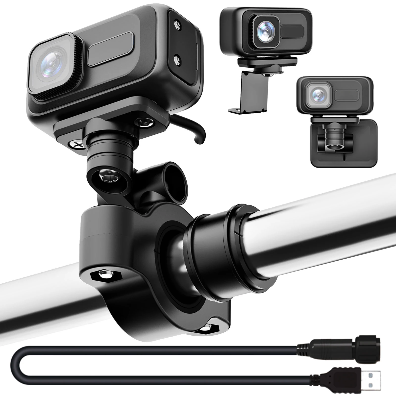 Caméra Moto 2K 64G Étanche IP65 Enregistrement Cycle DVR