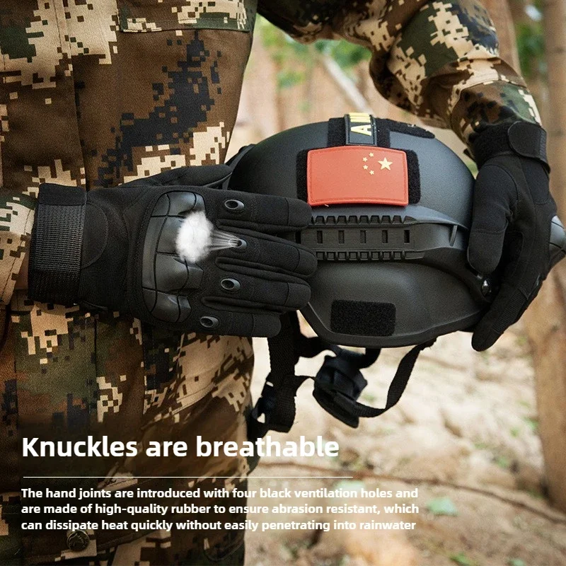 Tactical Gloves Shooting Gloves Touch Design Fitness Protection Sports Cycling Motorcycle Hunting Full Finger Walking Gloves 4