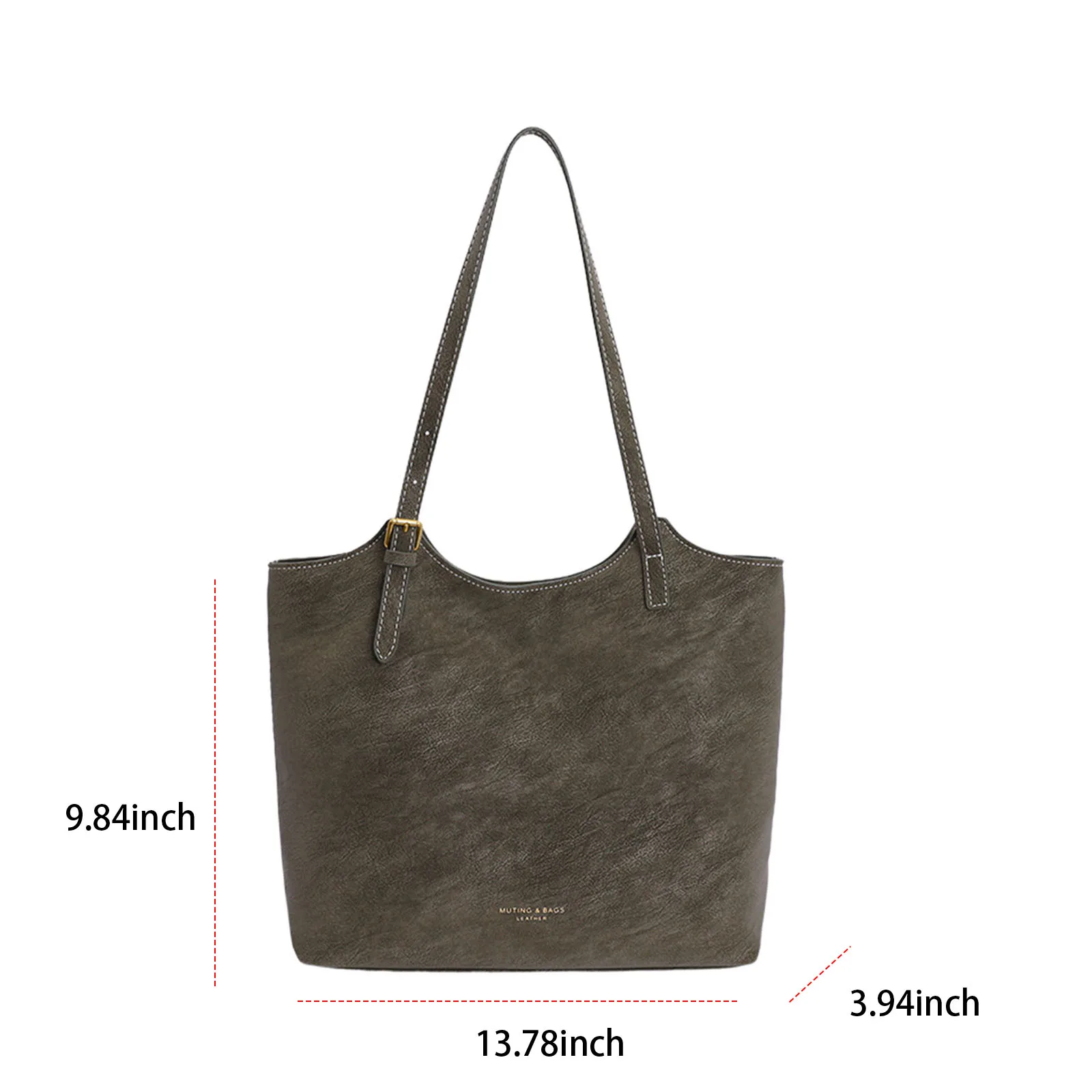 Women PU Leather Shoulder Bag with Adjustable Strap Underarm Bag Commuter Bag for Work Shopping Travel Daily