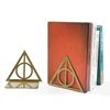 Triangle graphic book end, metal heavy-duty book end, fan organized desktop, home office, iron book end 2