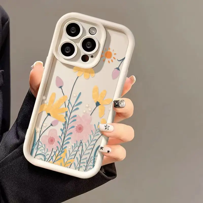 Vibrant Summer Flower Matte TPU Phone Case