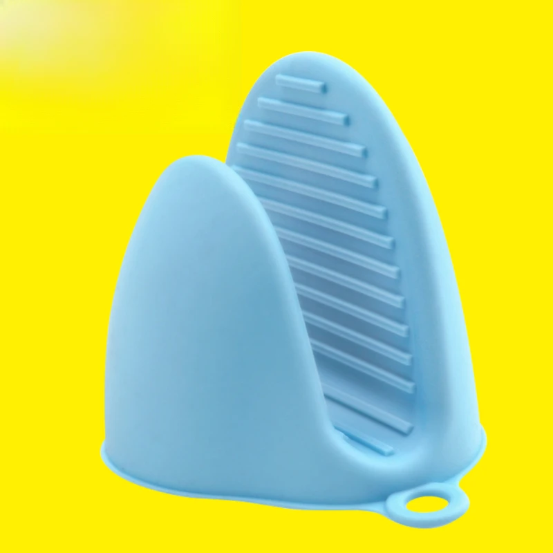 Kitchen Silicone Insulated Soup Pot Clip Ear Tips Anti Slip Butterfly Gloves Oven Mitts Silicone Heat-resistant Hand Clip