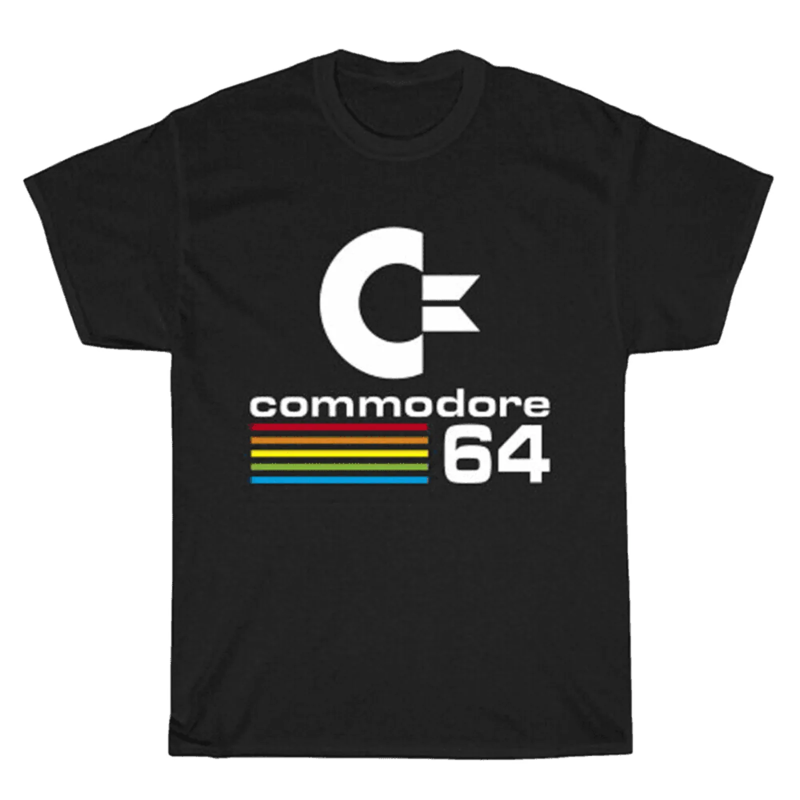 The Commodore 64 C64 T-Shirt Da Uomo Per Computer Retrò Taglia Usa Da S A 5Xl Maniche Lunghe O Corte
