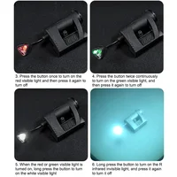 Тактический светильник для шлема, 3-режимный светодиодный фонарик, уличное ночное освещение для лазерной охоты, военный велосипедный шлем, лампа — изображение 4