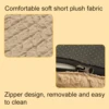 Medium Dog Bed Detachable Neck Guard Dog Sleeping Mat Soft Full Small Cat Kennel Winter Warm Elastic Pet Dog Sofa Accessories 5