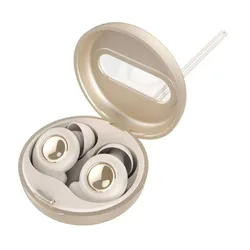 Ultimate Noise Cancelling Reusable Ear Plugs - 45dB Reduction & Silicone Comfort for Sleep, Concerts, and Travel (Beige)