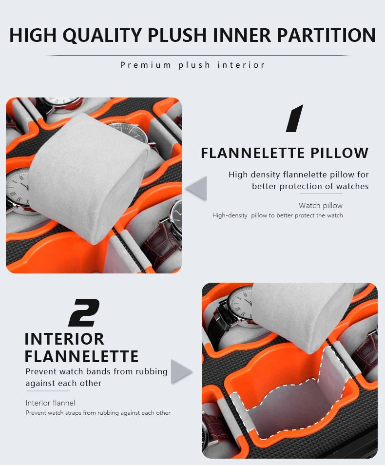 Waterproof Watch Storage Box for Men with Secure Anti-Drop Design, Portable Jewelry Dis... - SKU WSB01521 - UGI Packaging