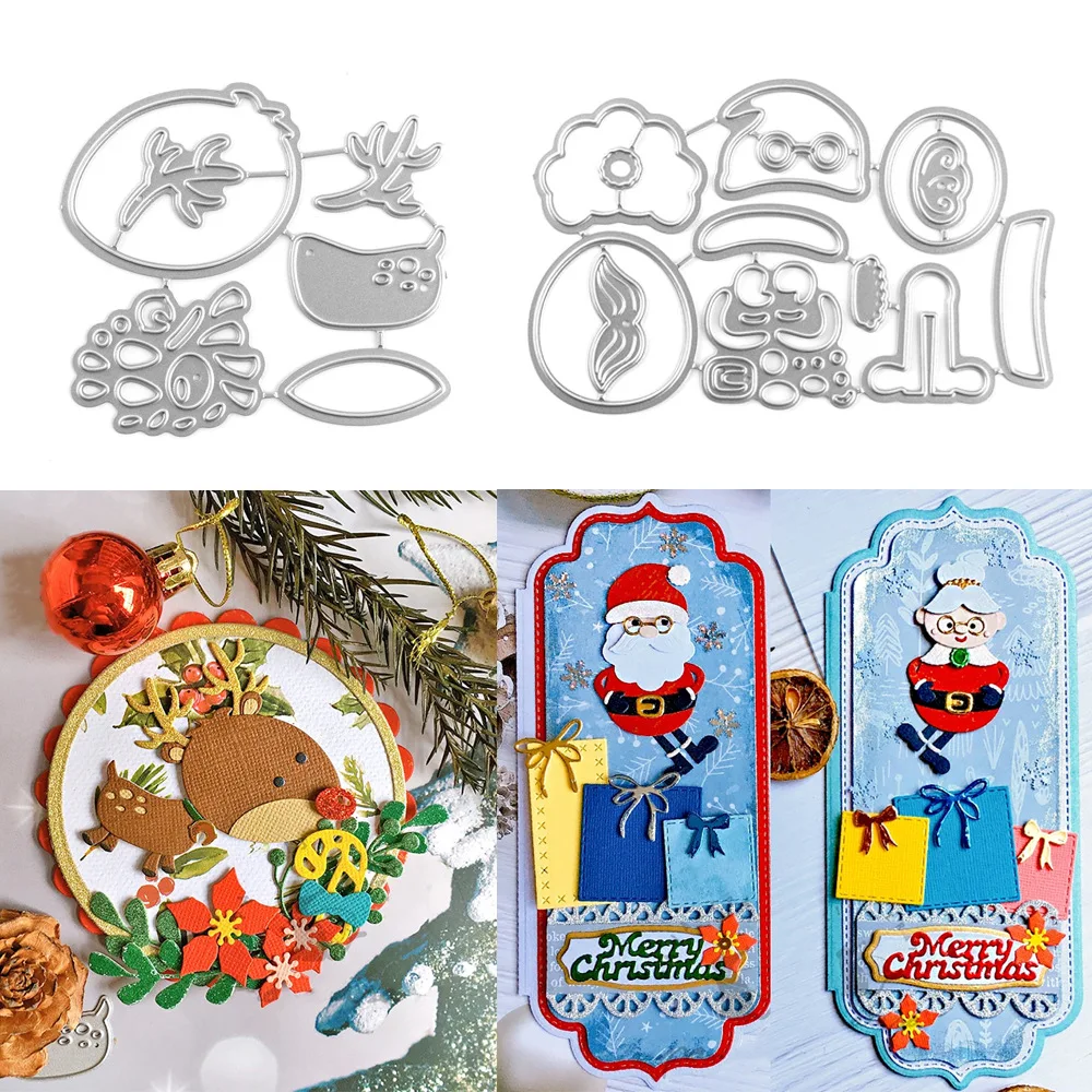 

Winter Themed Santa Claus New Cutting Dies Metal Cut Dies Stencils Scrapbooking Photo Album Decorative Embossing DIY Paper Cards