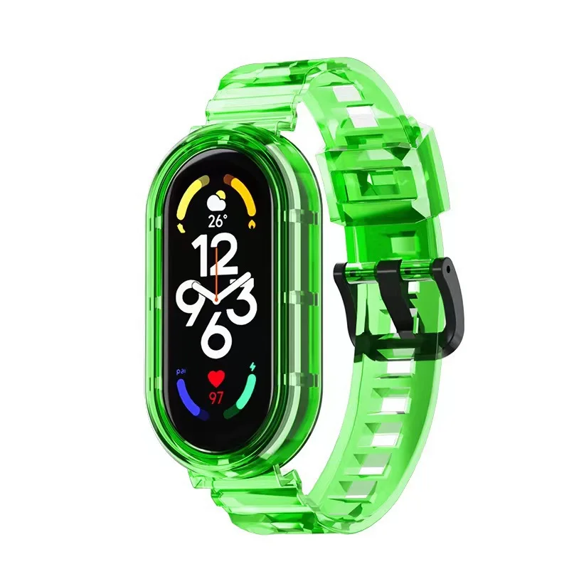 Clear TPU Strap for Mi Band - Sweatproof Soft Sport Wristband Accessories