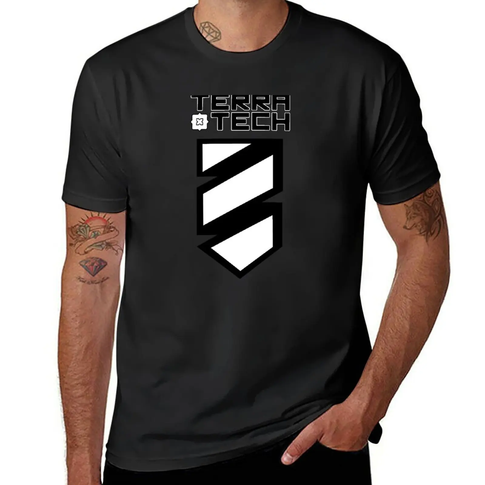 

New Terra Tech T-Shirt black t shirt t shirt man boys animal print shirt kawaii clothes mens champion t shirts