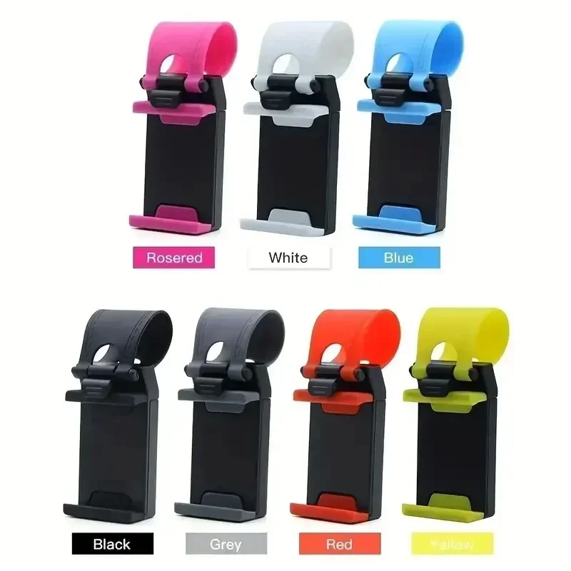 Universal Car Steering Wheel Phone Holder Hook Mount Navigation Mobile Phone Bracket Support in Car for IPhone Xiaomi Samsung