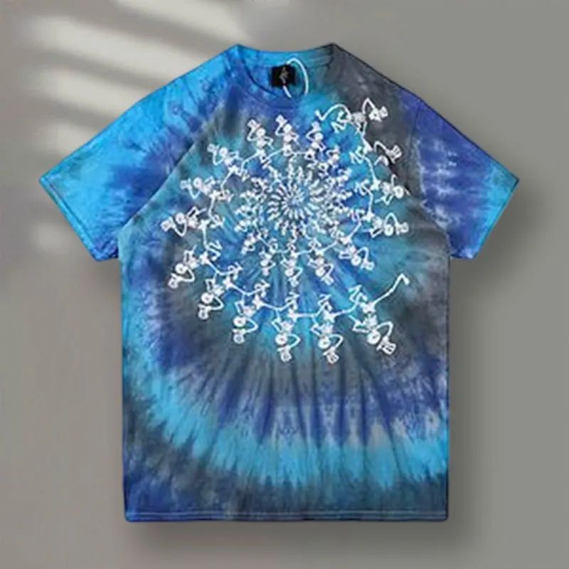 Tie Dye Tshirt Slim Fit Short Sleeve Tee Shirt Fashion Gradient Shirts  Casual Athletic Gym Top Daily Running Tee