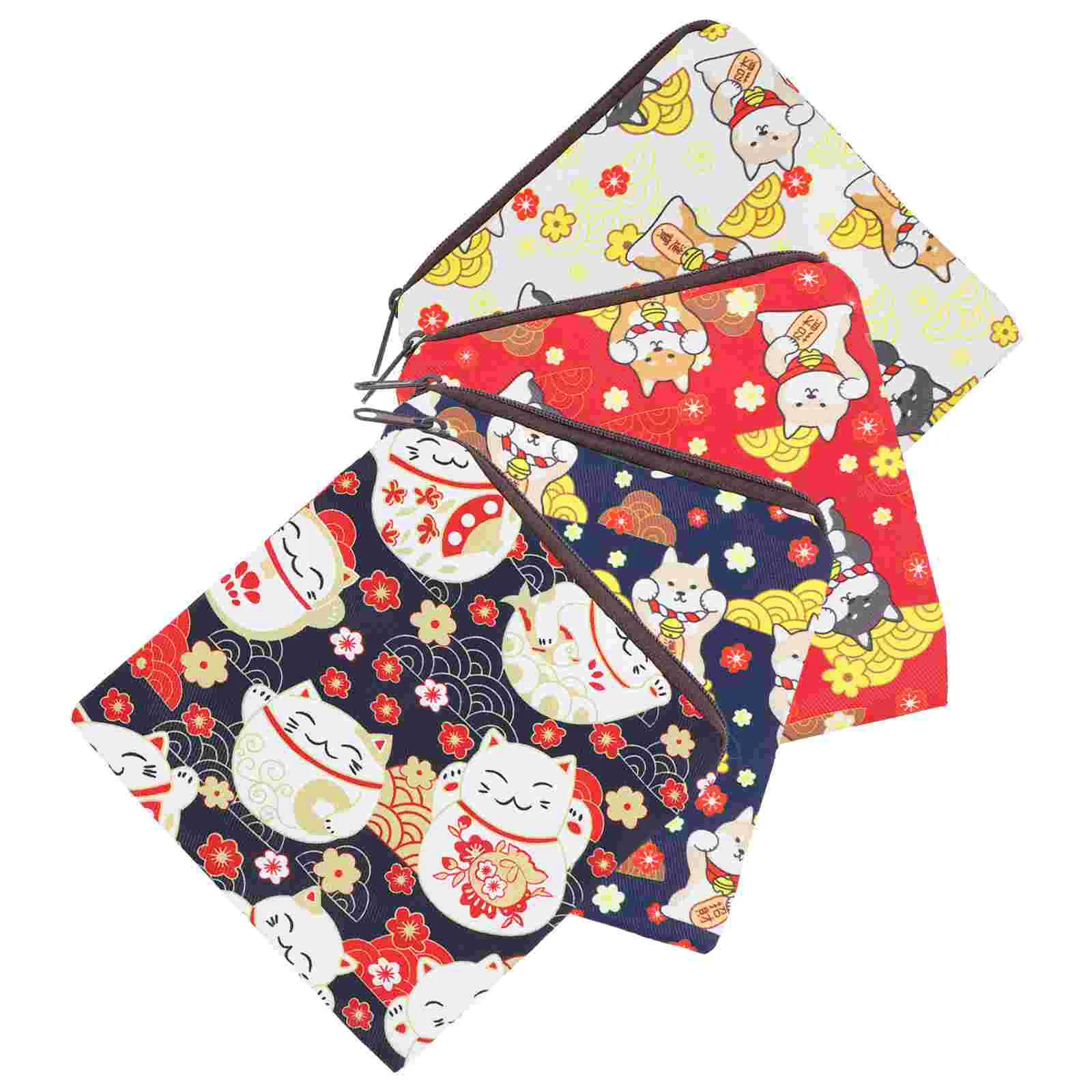 

4 Pcs Sanitary Napkin Storage Bag Health Menstrual Pad Nursing Wellness for Pads Polyester Fashionable