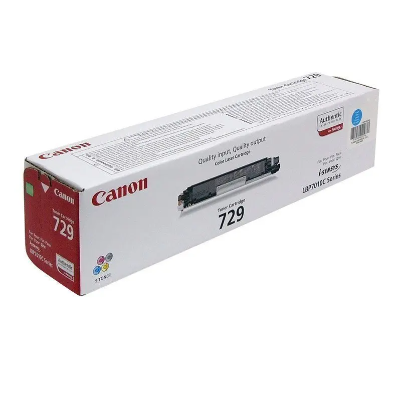 Картридж лазерный CANON (729C) LBP7010C/7018C голубой ресурс 1000 страниц оригинальный 4369b002 |