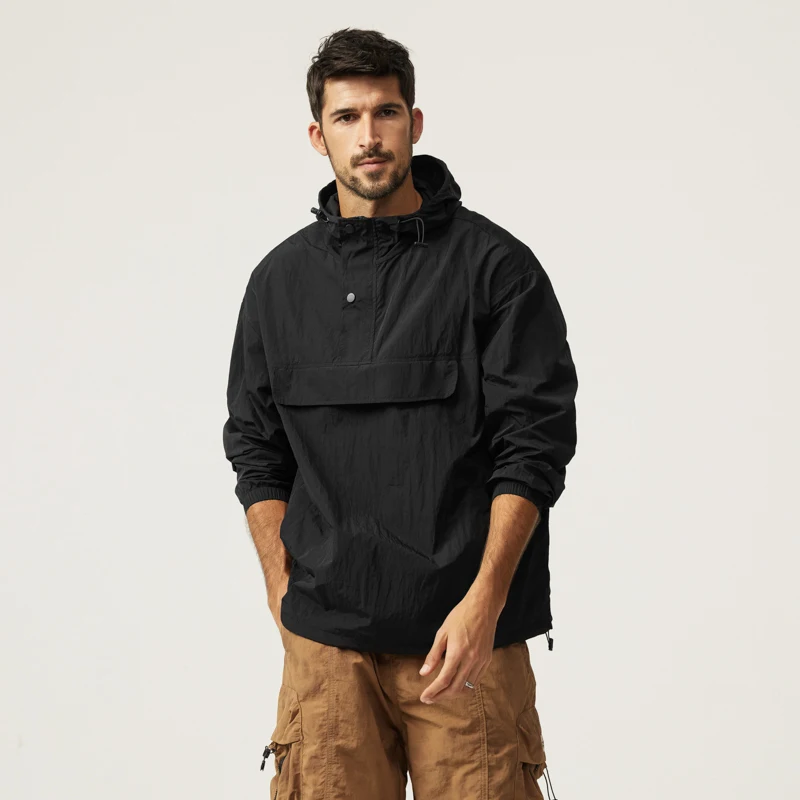 Summer UPF 50  UV Sun Protection Coats Men Thin Soft Breathable Quick Drying Jacket Outdoor Fishing Hoodies Outwear
