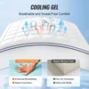 Mattress Topper Premium Memory Foam Fiber Fill King Size 4 in Thickness 2