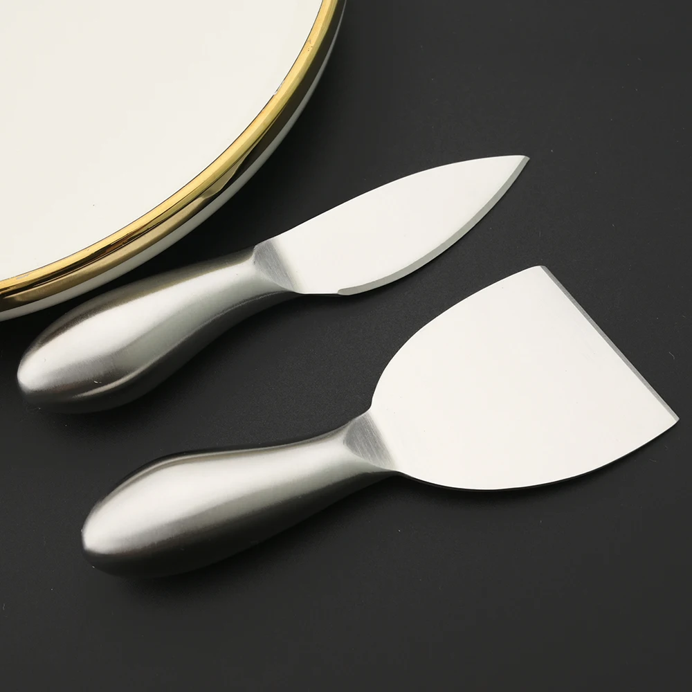 Description Picture 5 of item6Pcs Matte Gold Mini Knife Fork Chisel For Butter Cheese Slicer Cutter Stainless Steel Cutlery Tool Kitchen Gadget