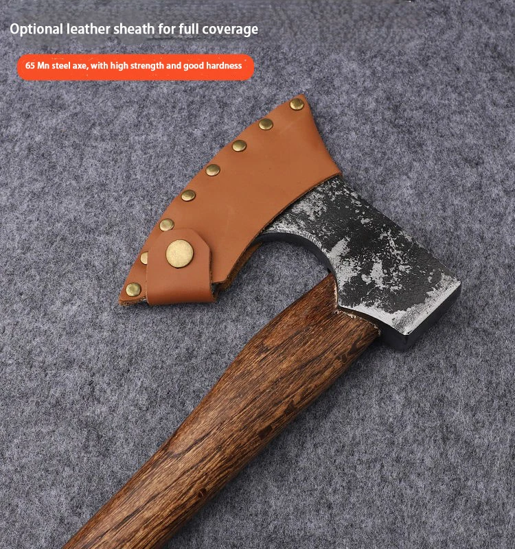 S0e0bf4006cb74e1fb29217dd66447d93A Portable outdoor camping hand axe - Hand-forged multi-functional wood-splitting and bone-chopping axe - Emergency battle axe Mallzona